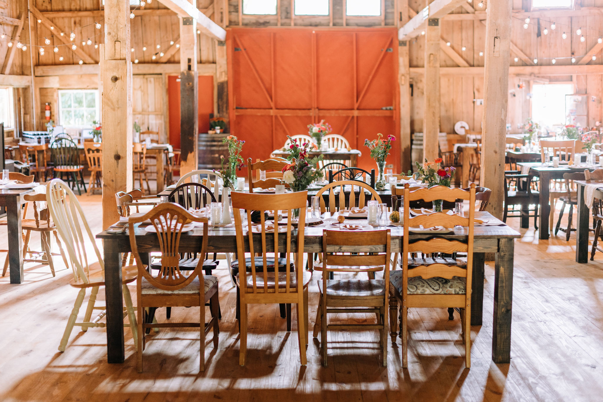 Red Barn at Meadow Ridge Farm Bangor Maine Wedding Venue