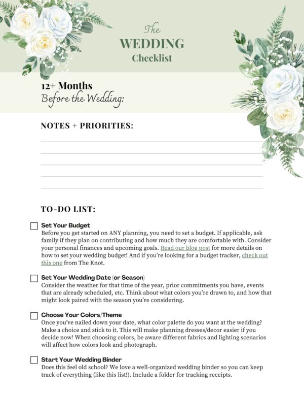 The Wedding Checklist | PDF Digital Download - Image 3